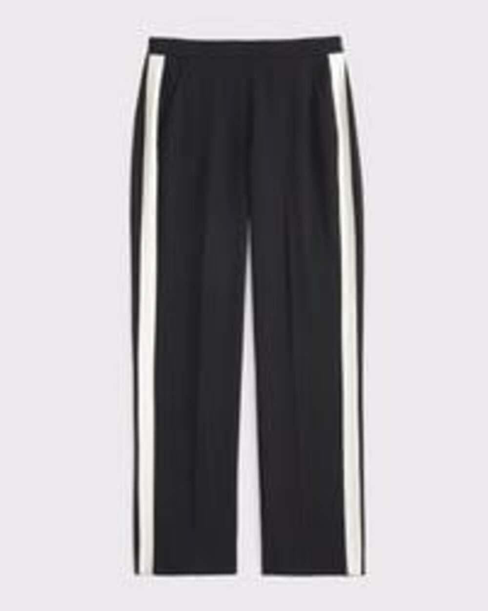 Abercrombie & Fitch Women's Pull-On Straight Leg Track Pants with Side Stripe